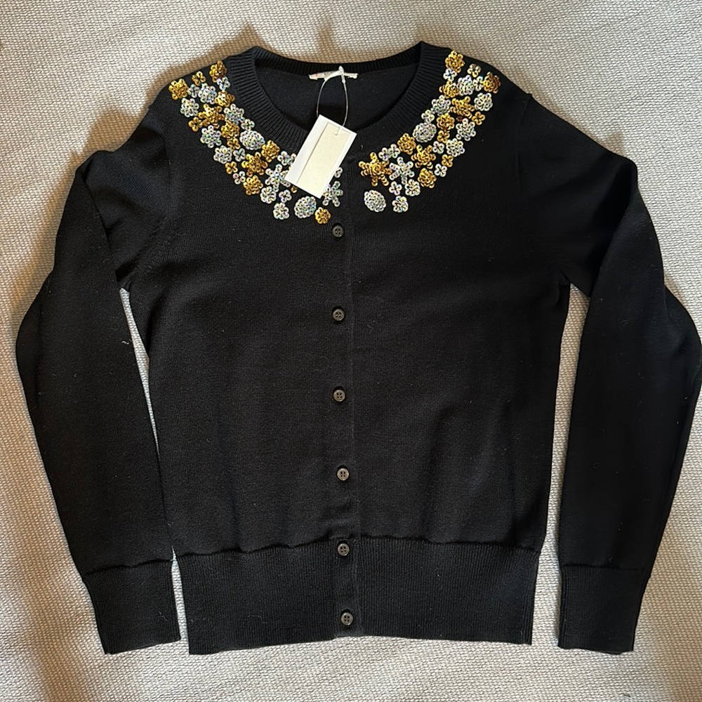 NWT Crewcuts cardigan with sequin details